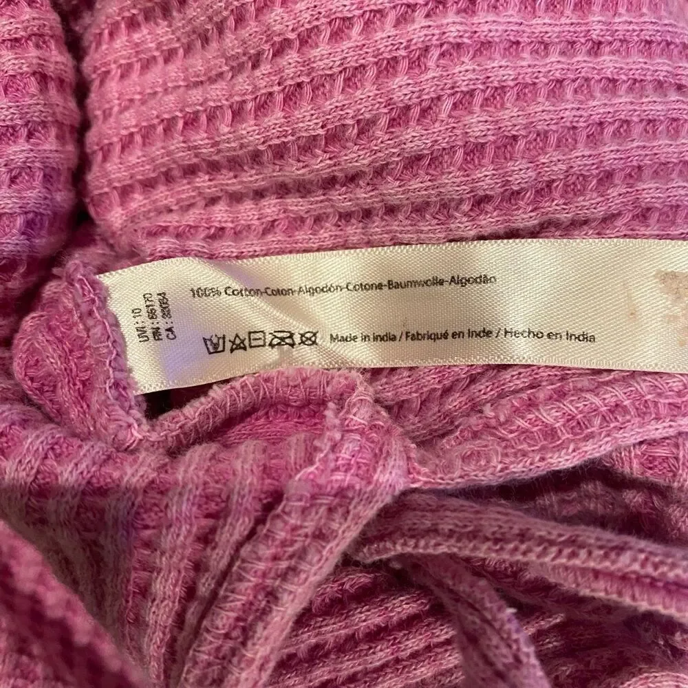 Free People Cropped Interlaken Thermal Top Size Large - Picture 12 of 12